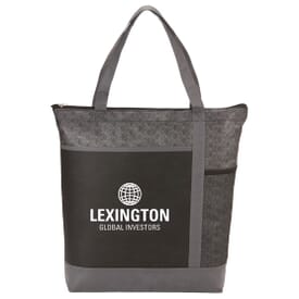 Two-Tone Patterned Convention Tote