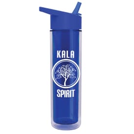 16 oz Insulated Sports Bottle with Flip Straw Lid