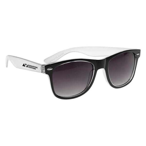 Two-Tone Translucent Malibu Sunglasses