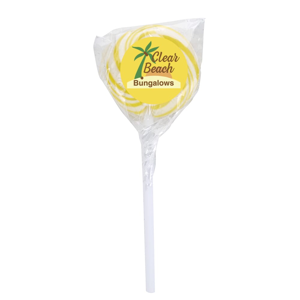 Swirl Lollipop with Round Label