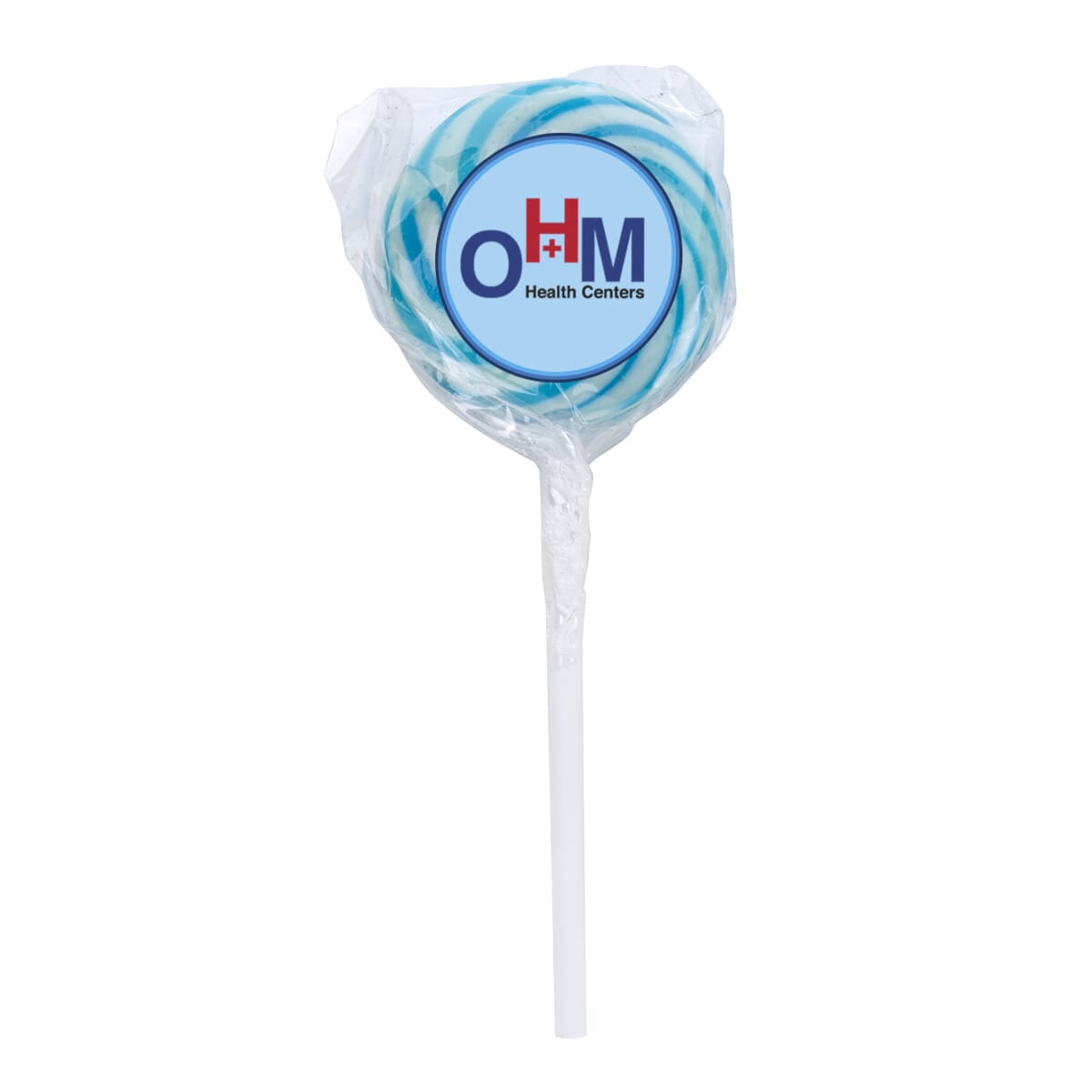 Swirl Lollipop with Round Label | Custom Lollipops | Crestline