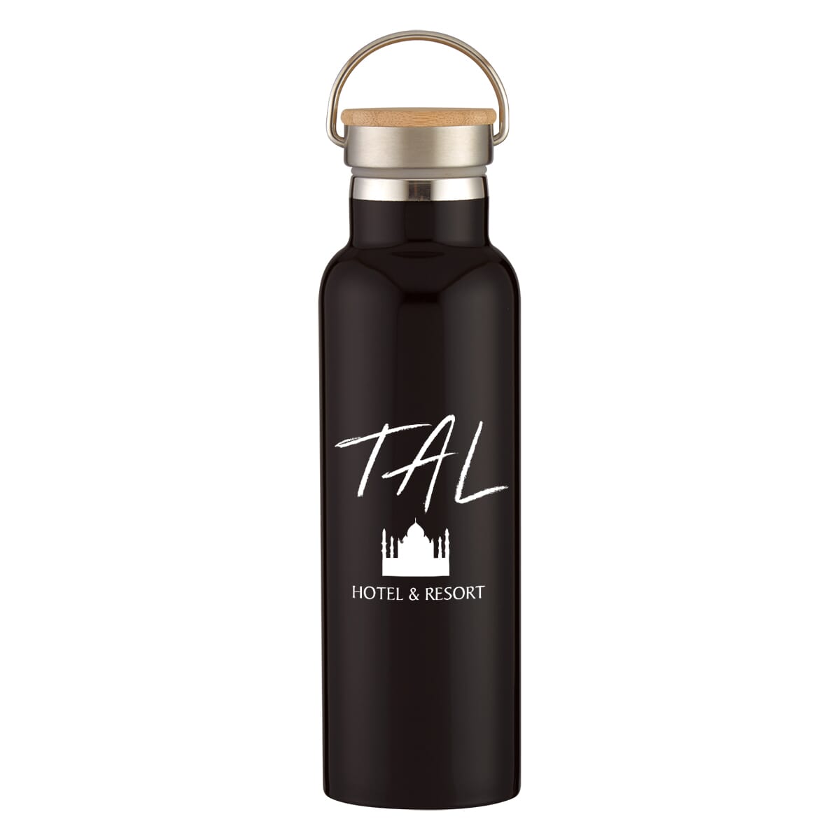 21 oz Tipton Stainless Steel Bottle With Wood Lid