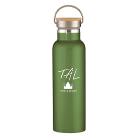 21 oz Tipton Stainless Steel Bottle With Wood Lid