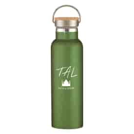 21 oz Tipton Stainless Steel Bottle With Wood Lid