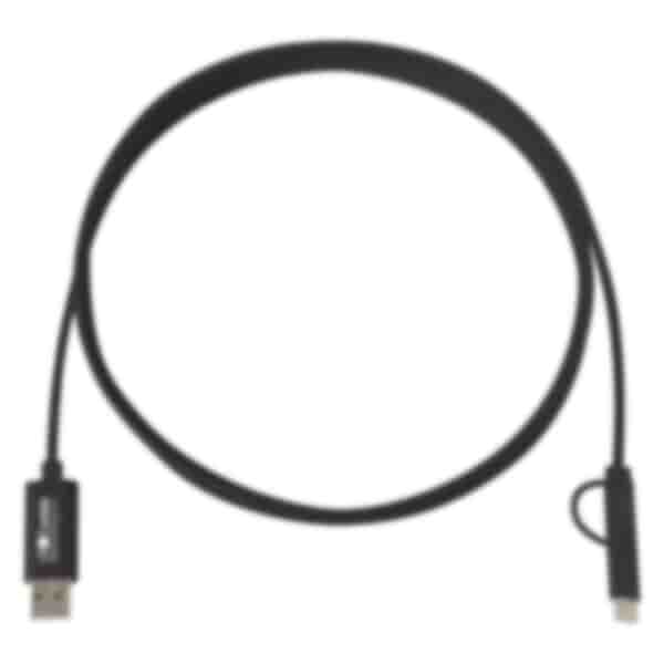 3-in-1 Braided Charging Cable - 10 ft