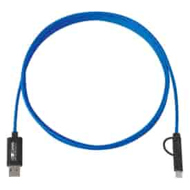 3-in-1 Braided Charging Cable - 10 ft