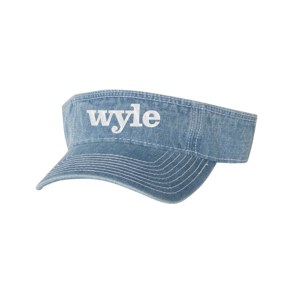 Mega Cap Washed Denim Visor