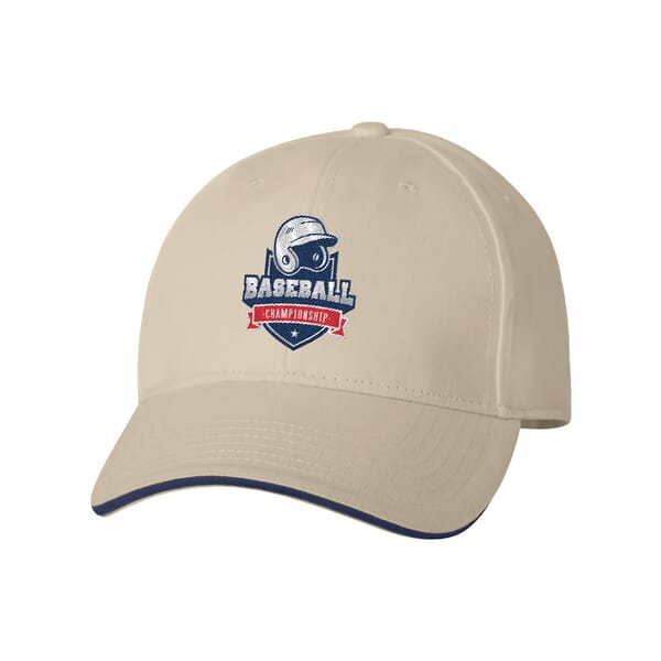 Bayside USA-Made Structured Brushed Twill Cap - Promotional | Crestline