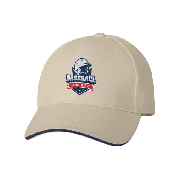 Bayside USA-Made Structured Brushed Twill Cap