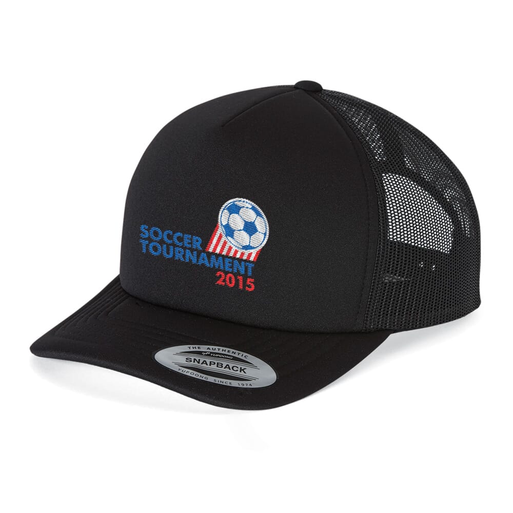 Yupoong Foam Trucker Cap with Curved Visor