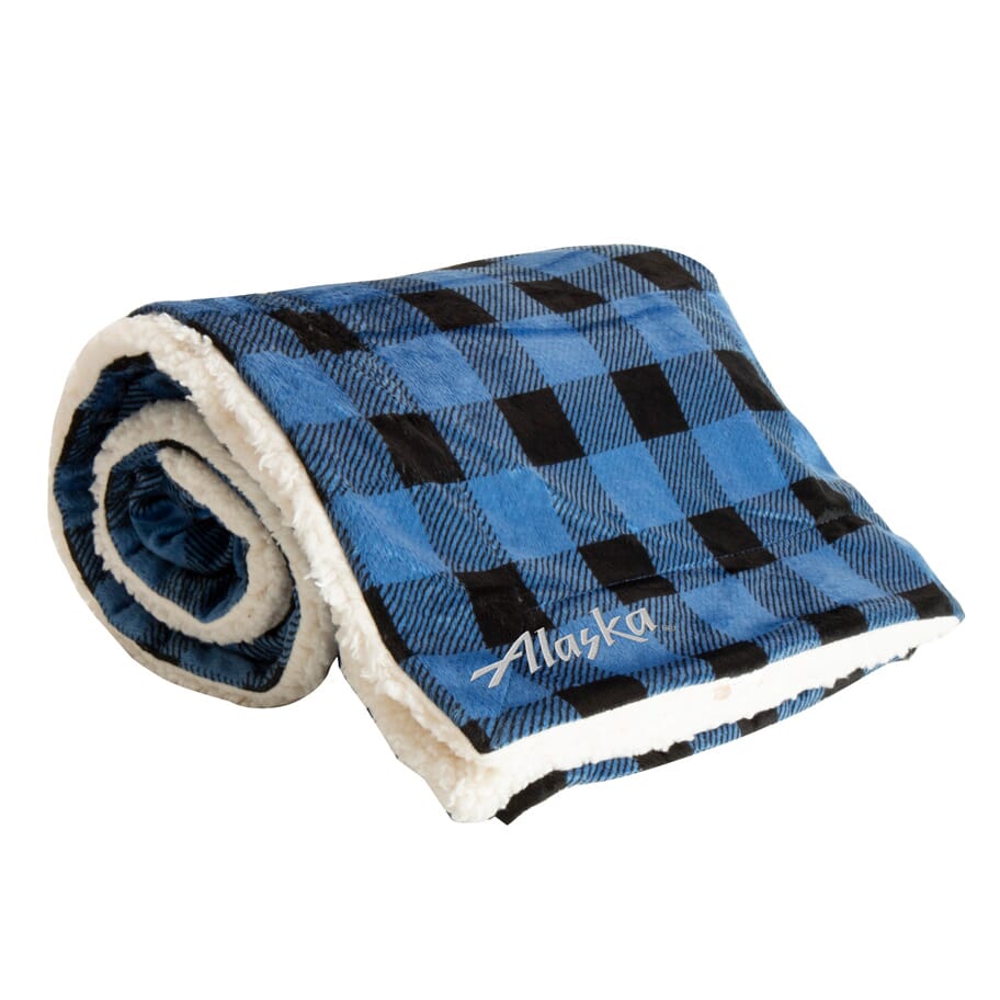 Plaid Mink Sherpa Blanket