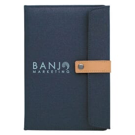 Two-Tone Journal with Leather Closure