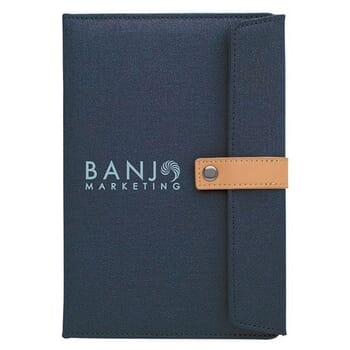 Two-Tone Journal with Leather Closure