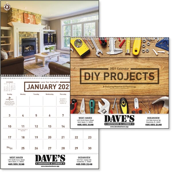 2020 DIY Projects Calendar
