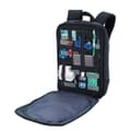 Opened backpack