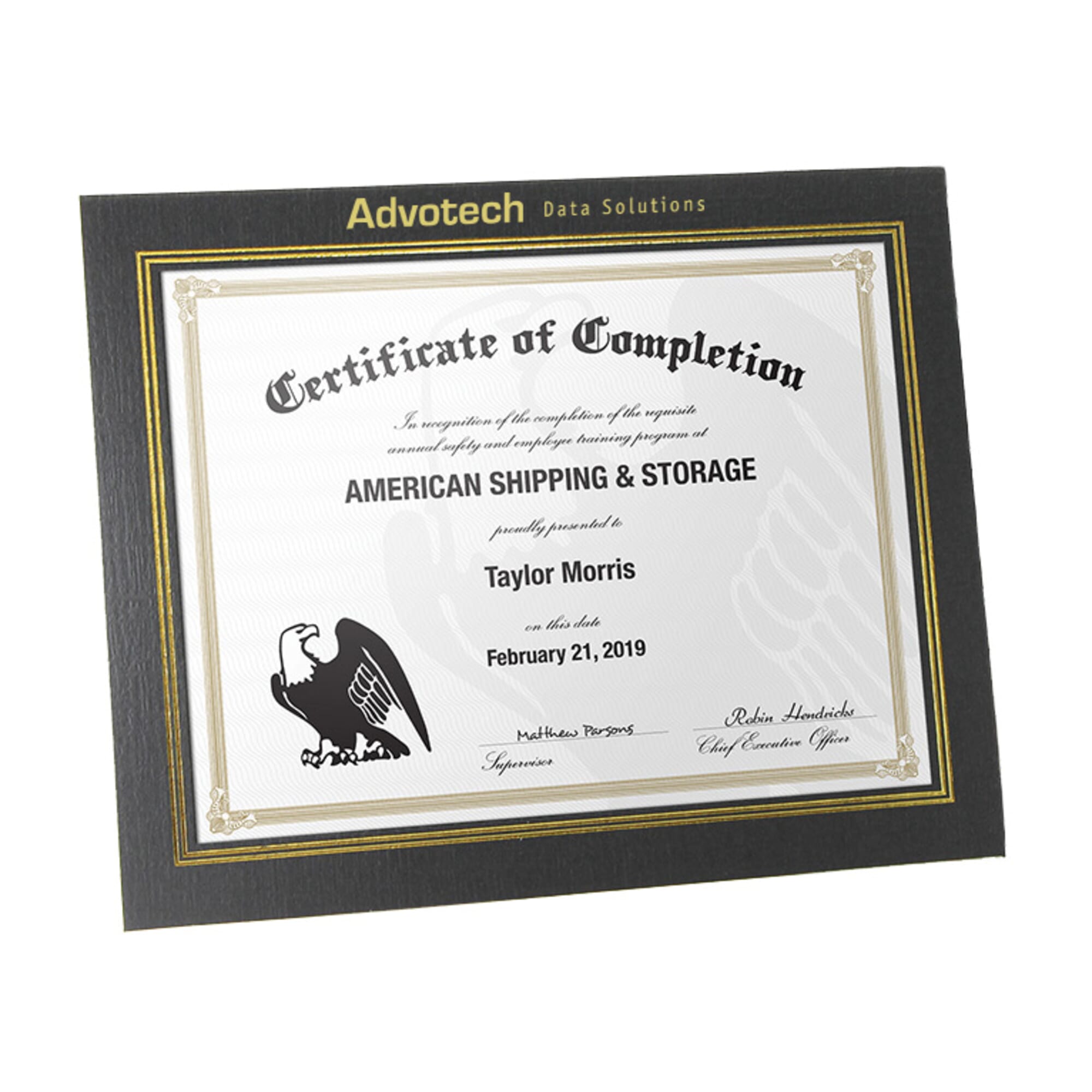 42. Dual Easel Certificate Holder