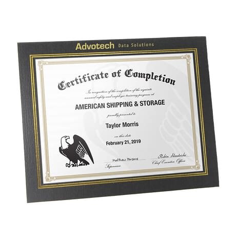 42. Dual Easel Certificate Holder