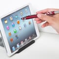 Pen stylus in use