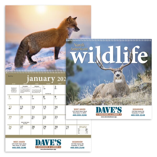 2021 North American Wildlife Calendar Promotional Giveaway Crestline