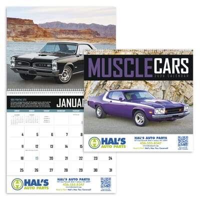 2025 Muscle Cars Calendar - Promotional Giveaway | Crestline