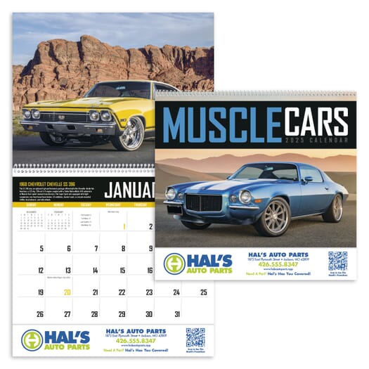 2025 Muscle Cars Calendar