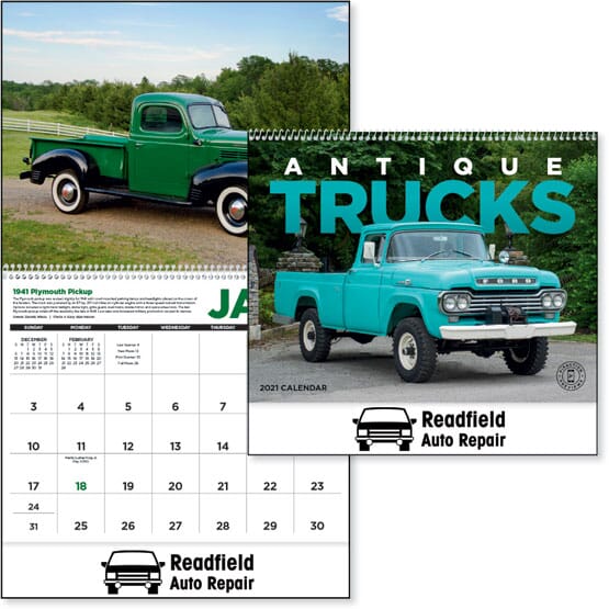 2025 Antique Trucks Calendar Promotional Giveaway Crestline