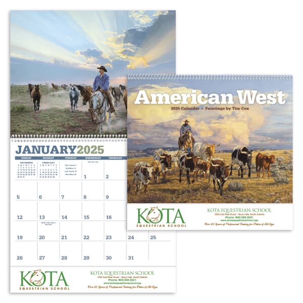 2023 American West by Tim Cox Calendar Promotional Giveaway Crestline