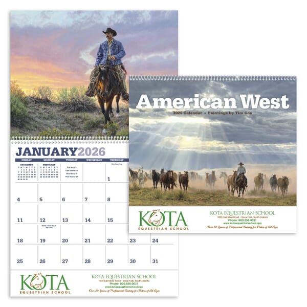 2021 American West by Tim Cox Calendar