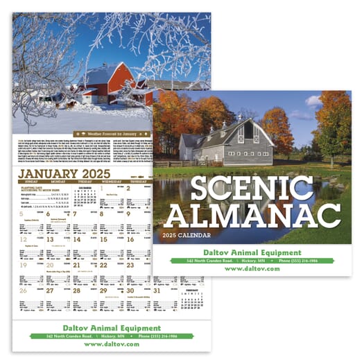 2025 Scenic Almanac Calendar