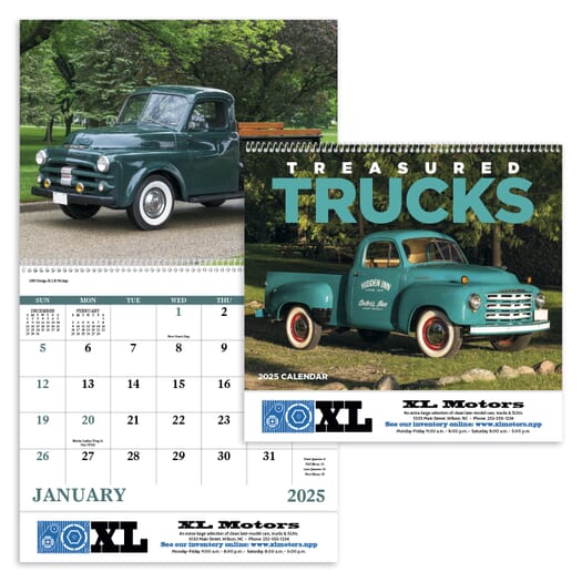 2025 Treasured Trucks - Spiral Calendar