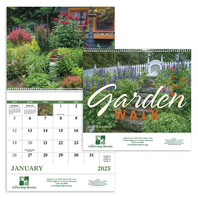 2025 Garden Walk - Spiral Calendar - Promotional Giveaway | Crestline