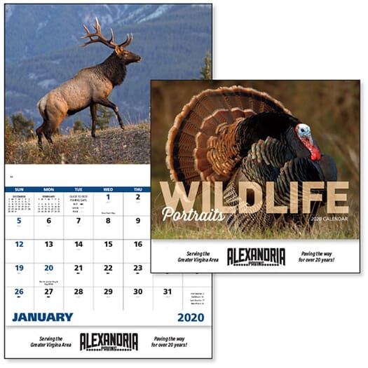2025 Wildlife Portraits - Stapled Calendar