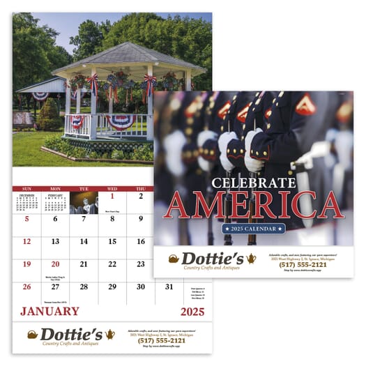 2025 Celebrate America - Stapled Calendar