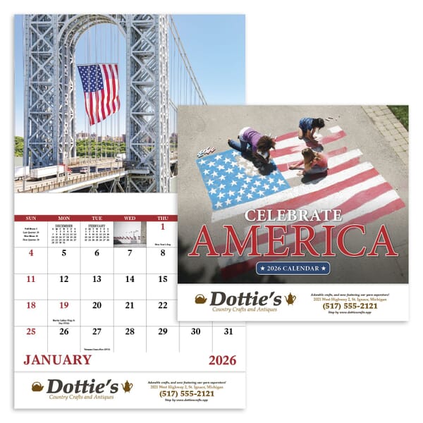 2020 Celebrate America - Stapled Calendar