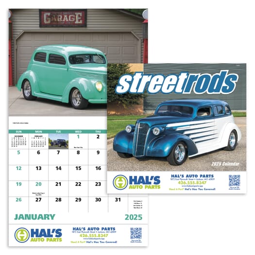 2025 Street Rods - Stapled Calendar