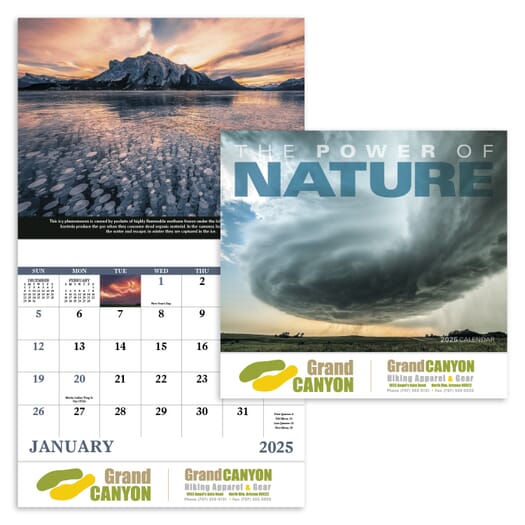 2025 The Power of Nature - Stapled Calendar