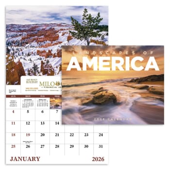 2026 Landscapes of America - Window Calendar