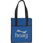 Printed Chevron Non-Woven Shopper Tote