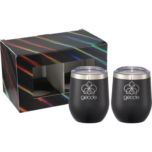 12 oz Corzo Cup 2 in 1 Gift Set
