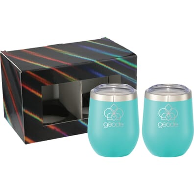 12 oz Corzo Cup 2 in 1 Gift Set