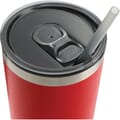 Tumbler lid with straw