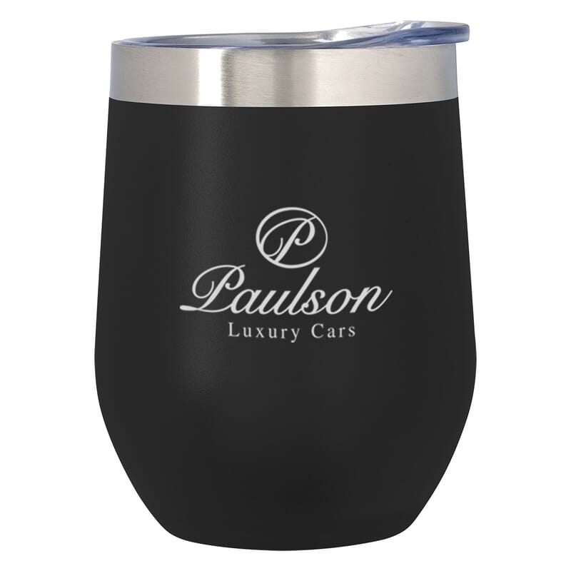 insulated stemless wine glass