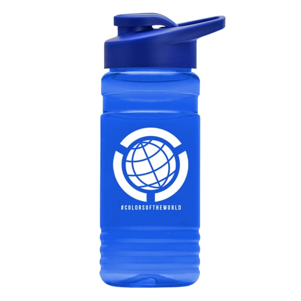 Promo Recycled PETE Bottles with Flip Straw Lid (20 Oz.)