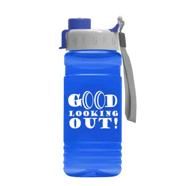 20 oz Recycled PETE Bottle With Quick Snap Lid