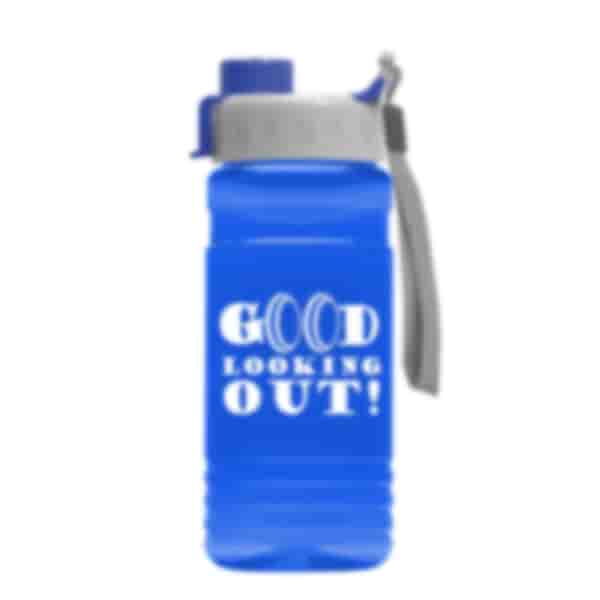 20 oz Recycled PETE Bottle With Quick Snap Lid