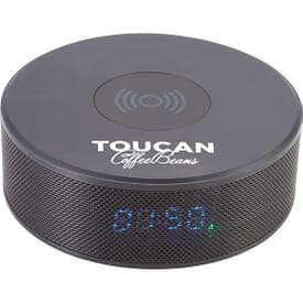 Bluetooth&#174; Speaker Clock with Wireless Charger