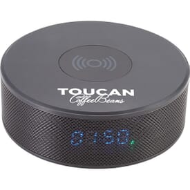 Bluetooth® Speaker Clock with Wireless Charger