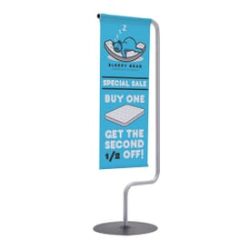Monopode TableTop Flag Display