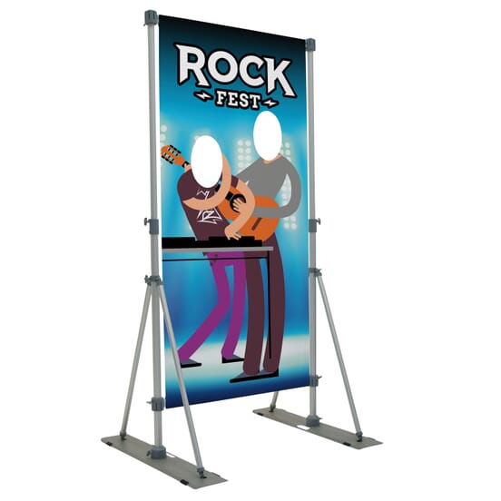 Outdoor Performer Face Cutout Display