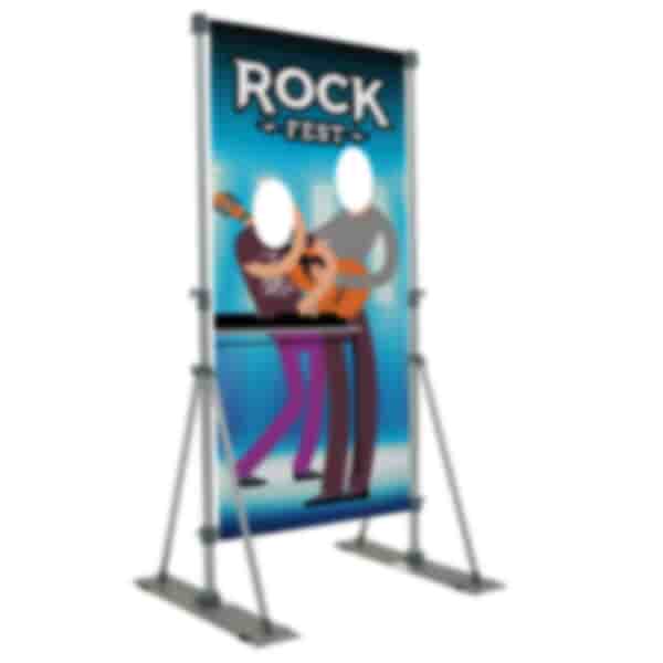 Outdoor Performer Face Cutout Display